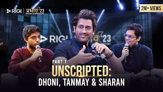 Panel Discussion with MS DHONI,  Tanmay Bhat  &  Sharan Hegde | Part 1 | Prabhav '23 | RIGI