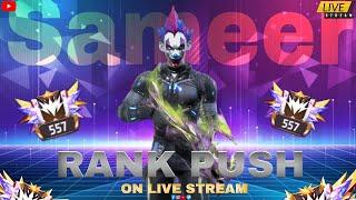 RANK PUSH ON LIVE STREAM  GRANDMASTER KI WITH MD Sameer gaming