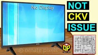 Vertical Lines & No Display Problem on LCD TV Screen | VGH Voltage Missing But Not CKV Issue