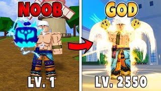 Rumble Awakening Noob to Pro Level 1 to Max Level 2550 and Fully Awakening Angel V4 in Blox Fruits!