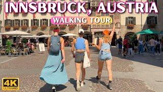 Beautiful Innsbruck City Tour |  Austria 4k Walking Tour [With Caption]