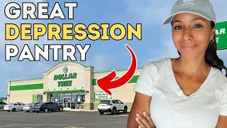 Build a Great Depression Pantry at Dollar Tree! Budget Grocery Shopping