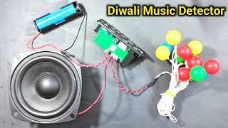 Diy Diwali Music Detector Light || Diwali Decoration बनाये Amplifier से Simple