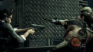 chris punches wesker in sync