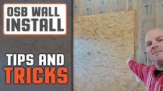 HELPFUL TIPS - Installing OSB on walls