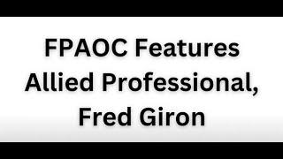 FPAOC Allied Professional, Fred Giron