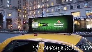 Taxi top LED signage