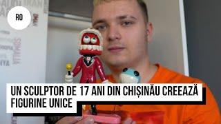 Cum un sculptor de 17 ani din Chișinău creează figurine unice din plastilină și câștigă bani