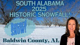 Historic Snowfall in Baldwin County – January 2025!