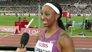 Jasmine Camacho-Quinn Runs Season Best 12.35 To Win Lausanne Diamond League 100m hurdles [Interview]
