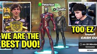 Peterbot With New DUO *COLD* W-Key The Entire Lobby in Duo Cash Cup!