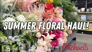 NEW summer florals from Michaels! Flower Haul