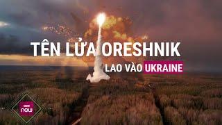 Khoảnh khắc Nga nã tên lửa siêu thanh Oreshnik "xé toạc bầu trời" thành phố Dnipro, Ukraine