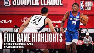 PISTONS vs PACERS | NBA SUMMER LEAGUE | FULL GAME HIGHLIGHTS