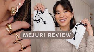 MEJURI JEWELRY HAUL, New Organic Dôme Thin Nesting Rings, Diamond Earrings, and lots more