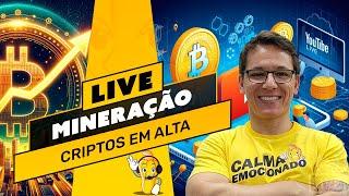 CRIPTOS EM ALTA / RENTABILIDADE / INVESTIR?! ️ LIVE! BATE PAPO E TIRA DÚVIDAS