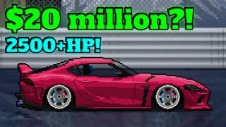 I Spent $20 MILLION on this Supra?! - Pixel Car Racer