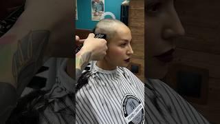 BARBERSHOP SHAVE!!! #BuzzCutFeed #ShavedHead #BuzzCut #BaldGirls #GirlsWithShavedHeads #BaldGirl