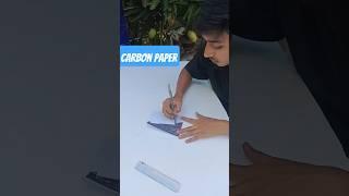 Making Fake Carbon Paper //#shorts #trending