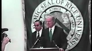 Press Conference for New Director of the Baker Institute