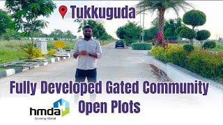 Fully Developed Gated Community HMDA Open Plots in Tukkuguda |  HMDA Plots at Srisailam highway