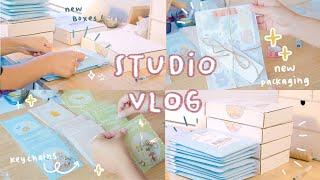 Studio Vlog ️ Packing Orders for my Etsy Shop, New packing materials, 30 min of relaxing packing!!