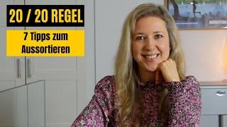 7 Tipps für ein leichteres Aussortieren: Die 20/20 Methode & Minimalismus