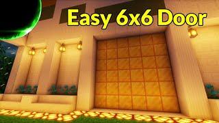 Easy 6x6 Redstone Door (Java Edition, 1.20.6 and Down) | Minecraft Redstone Engineering Tutorial