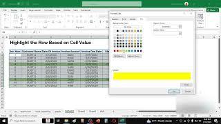 How to Auto Highlight Row Based on Cell Value in Excel