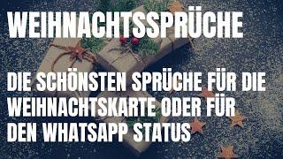 Weihnachten Sprüche 2024 - die schönsten Sprüche für die Weihnachtskarte oder den WhatsApp Status