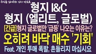 [형지i&c, 형지엘리트 주가 전망] 형지 글로벌만 급등 나오는 이유는?? 오히려 바닥 매수 '기회' !! 개인 투매 폭발 !! 흔들리지 마십시요 !