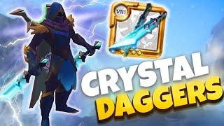 Live. New CRYSTAL DAGGERS is OP. Real assassin build. Albion Online!