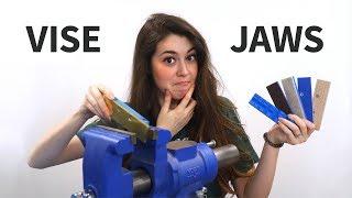 1 Vise, 6 DIY Vise Jaws (Brass, Wood, Plastic, Leather, & Felt)