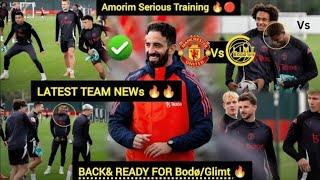 RUBEN AMORIM FIRST HOME MATCH MAN UNITED VS BODO/GLIMT POTENTIAL HEAD TO HEAD LINE UP IN UEL MATCH