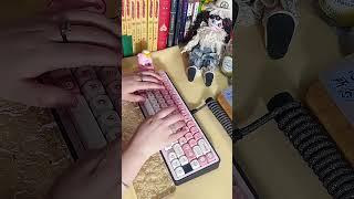 Building My First Kawaii Mechanical Keyboard #kawaii #pink #aesthetics #softgirl #cute #girl