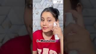 ️ Easy Morning Skincare / ️ 4 steps #skincare #glowingskin #youtubeshorts #shorts #kirantutorialz