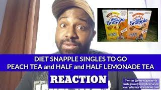 Diet Snapple Singles | Peach Tea & Half and Half Lemonade Tea Reaction | Singles to Go Review