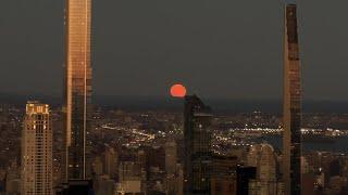 New York, New York - Edge NYC - Moonrise