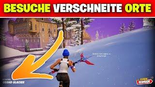 Besuche verschiedene verschneite benannte Orte oder Orientierungspunkte  Battle Royale Albtraum