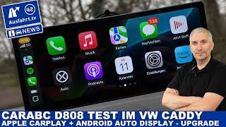 Upgrade your older car! Apple Carplay + Android Auto Display = CARabc D808 Test #CARabc