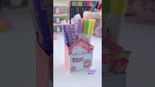 diy pen organizer from toothpaste box #diy #craft #shorts #helenascraft #shortvideo