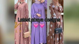 Trendy abaya designs/ for working woman Uni and collage student /printed and plain stuff designs