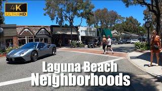 Laguna Beach Neighborhoods - Top of the World - 4K Driving Tour