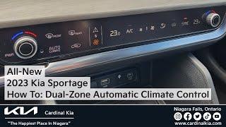 All-New 2023 Kia Sportage | How To Use Your Dual-Zone Automatic Climate Control!