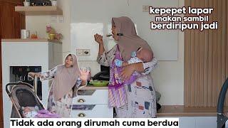 kepepet lapar ⁉️ makan sambil berdiripun jadi