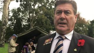 Grand Master of Freemasons Victoria, Don Reynolds comments on Anzac Day