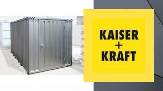 KAISER+KRAFT представляет: Быстросборный контейнер с деревянным полом