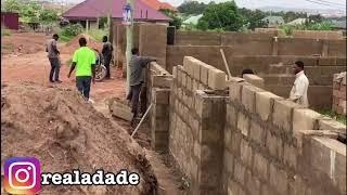 Building in Accra Ghana  8, fence wall and front gate