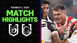 NRL Match Highlights 2025 | Roosters v Broncos  | Round 1, 2025