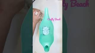 Dollar tree DIY spring watering can at crafty beach on YouTube #dollarTreeDIY #CraftyBeach Hacks